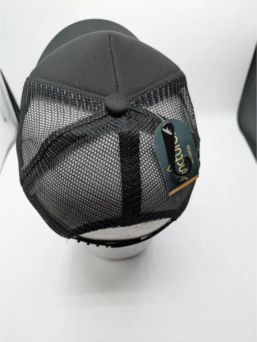 Plain Black Trucker Baseball Hat Cap with Mesh Back NWT